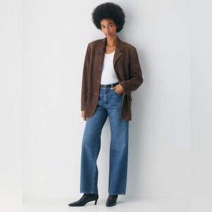 Denim Forum The Farrah Hi-Rise Wide Jean